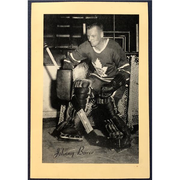 1944-63 BEEHIVE HOCKEY - JOHNNY BOWER (HOF)