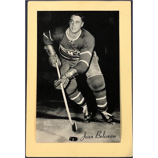 1944-63 BEEHIVE HOCKEY - JEAN BELIVEAU (HOF)