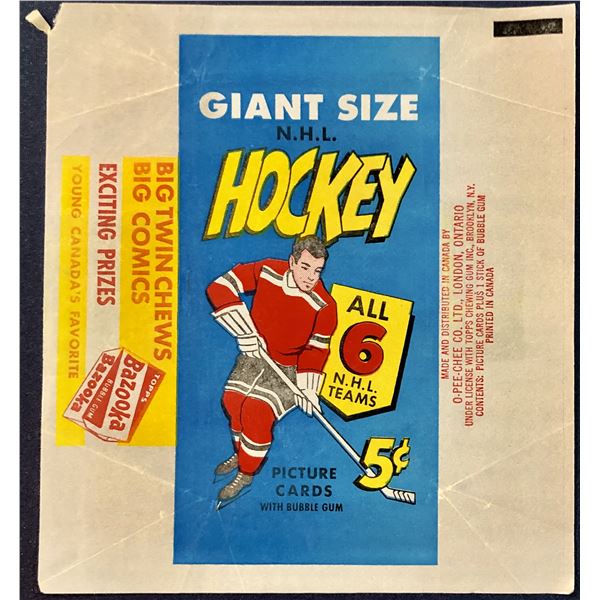 1964-65 O-PEE-CHEE NHL HOCKEY WRAPPER