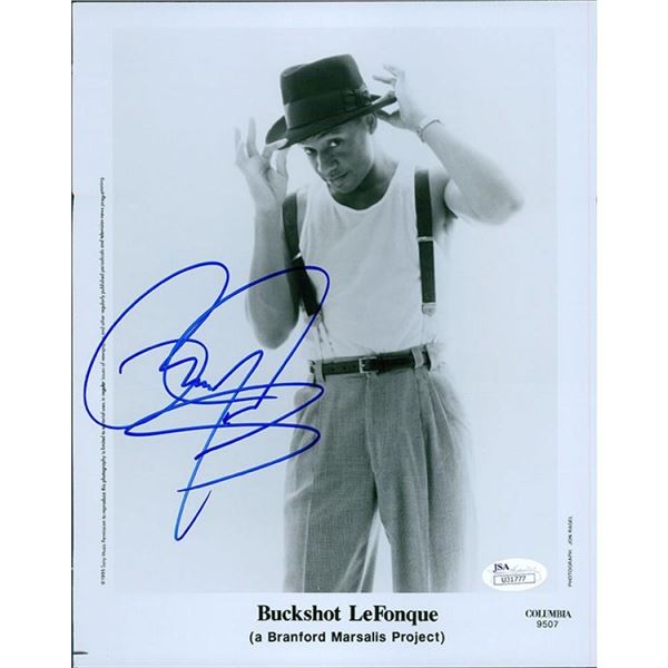 Jazz Musician Branford Marsalis signed promo photo. JSA Authenticated