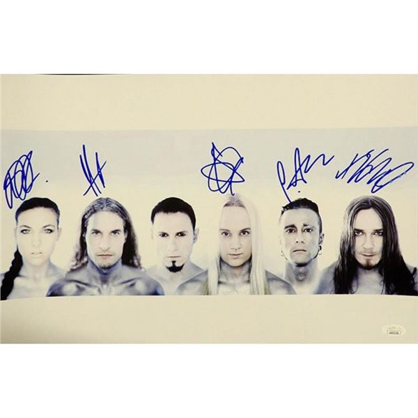 Amaranthe Band Signed photo. JSA Authenticated