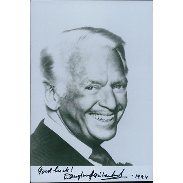 Gunga Din Douglas Fairbanks Jr. signed photo. JSA Authenticated