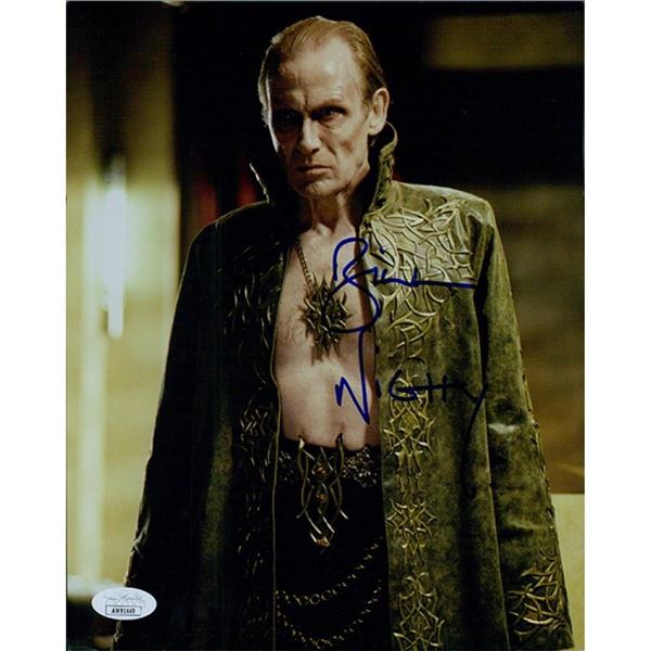 Underworld Bill Nighy signed photo. JSA Authenticated