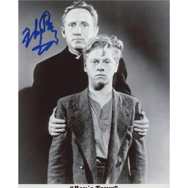 Mickey Rooney signed "Boy's Town" movie photo