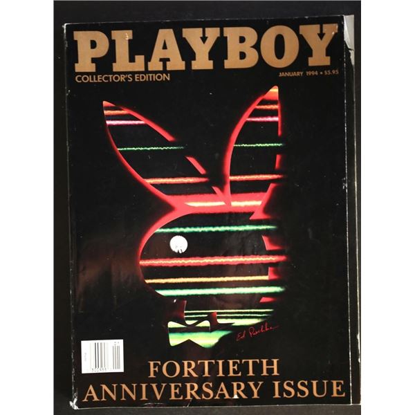 Playboy Magazine January 1994 40th Anniversary Issue