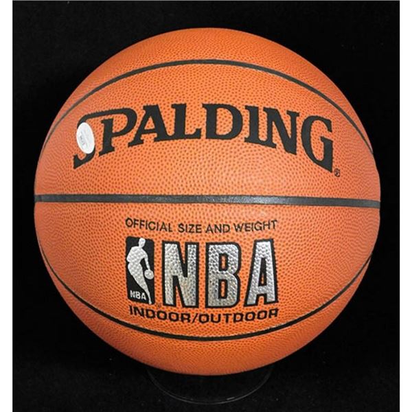 Golden State Warrior Rick Barry Signed Spalding Indoor/Outdoor Basketball JSA Authenticated