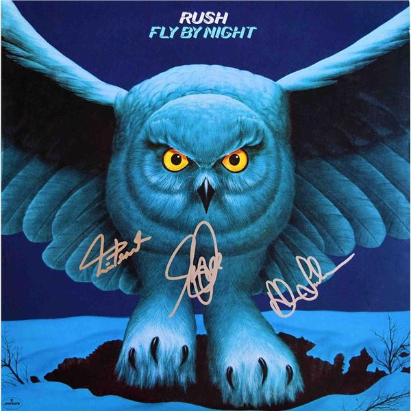 Rush Fly By Night signed album