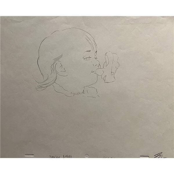 Dancing Babies original hand drawn artwork