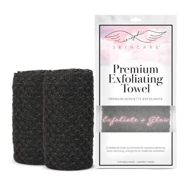 Seraphic Skincare Premium Exfoliating Towel for Body and Face