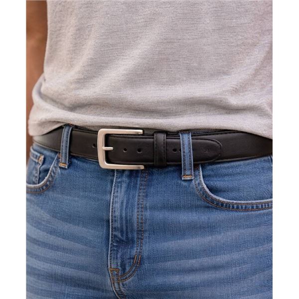 Roots XL/XLTG Belt, Size 40-42, Black Leather With Metal Buckle