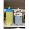 Image 2 : 2 Reusable Drinking Cups With Lids and Straws