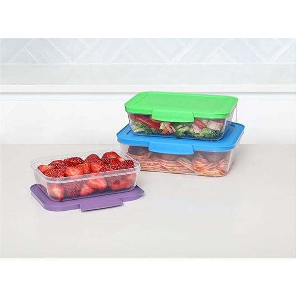 Sistema Nest It Food Storage Containers with Lids, 3 Pack