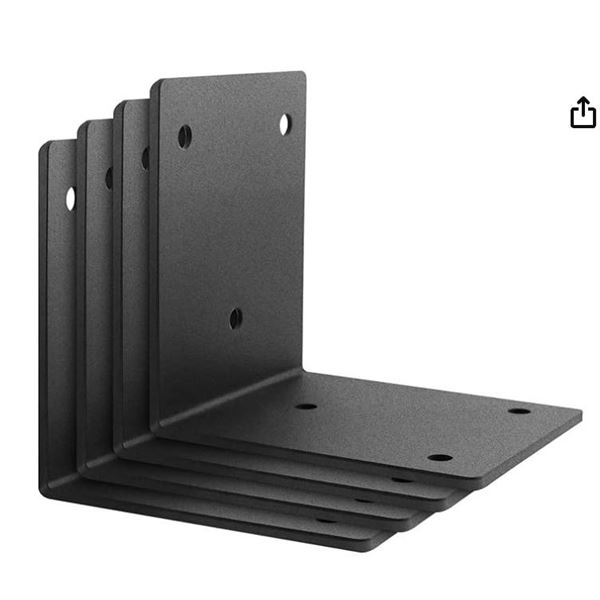 4 Pack Heavy Duty Corner Angle Brackets for Outdoor Framing¬†