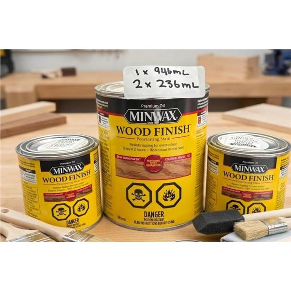 Minwax Wood Finish 1 x 946mL and 2 x 236mL Premium Oil-Based Stain