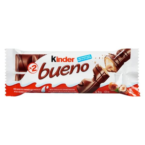 Kinder Bueno Crispy Creamy Chocolate Bar, 20 x 43 g (860 g)