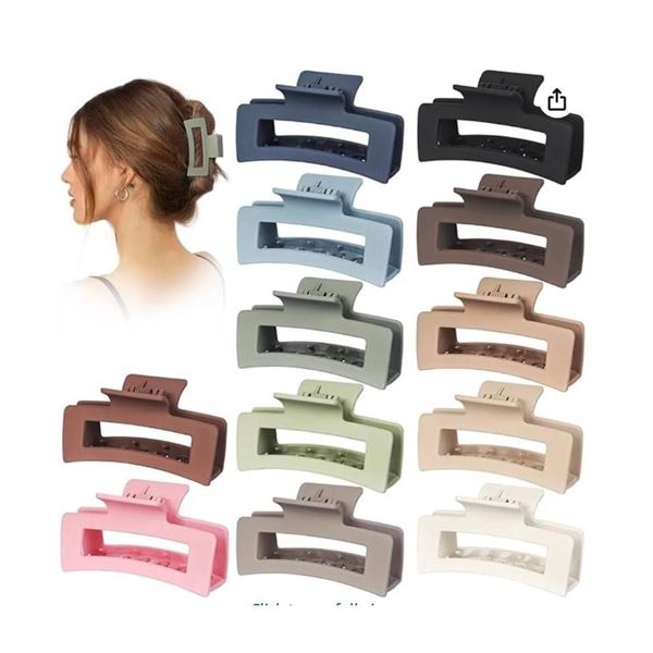 Vigorpace Hair Claw Clips for Women and Girls, Assorted Colors