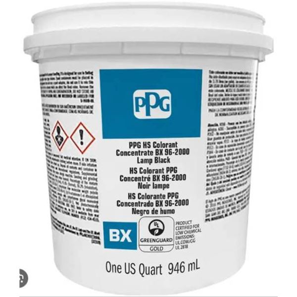 Pittsburgh Paints Co Colorant Concentrate BK 96-2000, Lamp Black, 946 mL