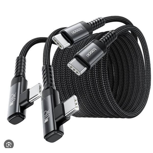 Toocki USB C Charging Cables with Braided Design, Set of Two