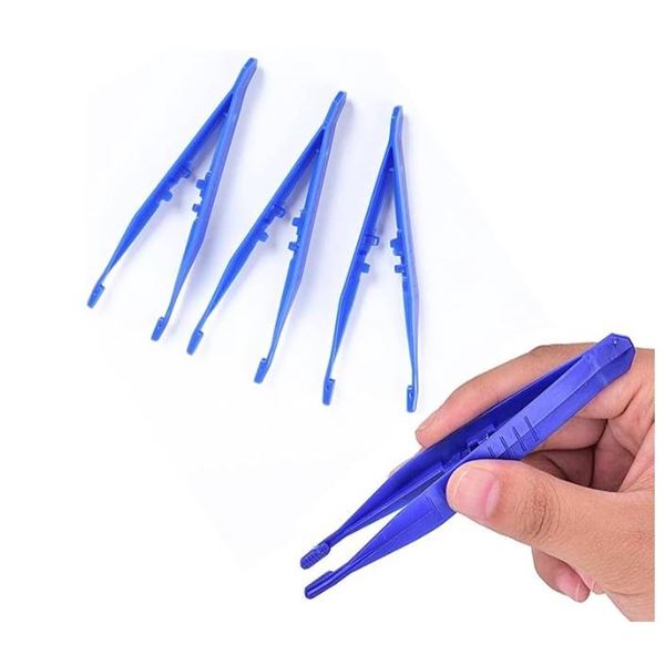 LxcshLjx 60Pcs Disposable Plastic Tweezer Tools
