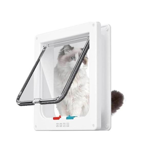 Medium-Large Cat Door X003HPGLQN, 46 x 8.26 in (M, White)