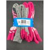 Image 3 : Columbia 4-Pair Set of Pink and Gray Socks, Fleece Interior, Size 4-10