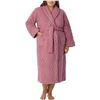 Image 1 : Room Service Women's Robe, Textured Knit, Size XL/1X, Pink