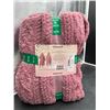 Image 3 : Room Service Women's Robe, Textured Knit, Size XL/1X, Pink