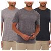 Image 1 : Bench Men's Active T-Shirts, 3 Pack, Size M/M