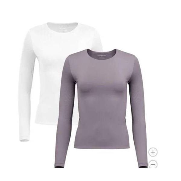 Frank and Oak Women's Smoothing Contour Long Sleeve Tee, Size S/P