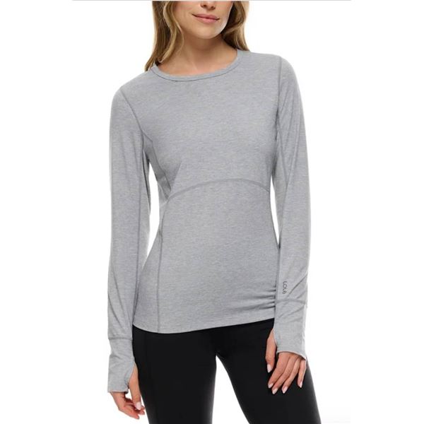 Lole Women's Merino Wool Blend Baselayer Top, Grey, Size S/P