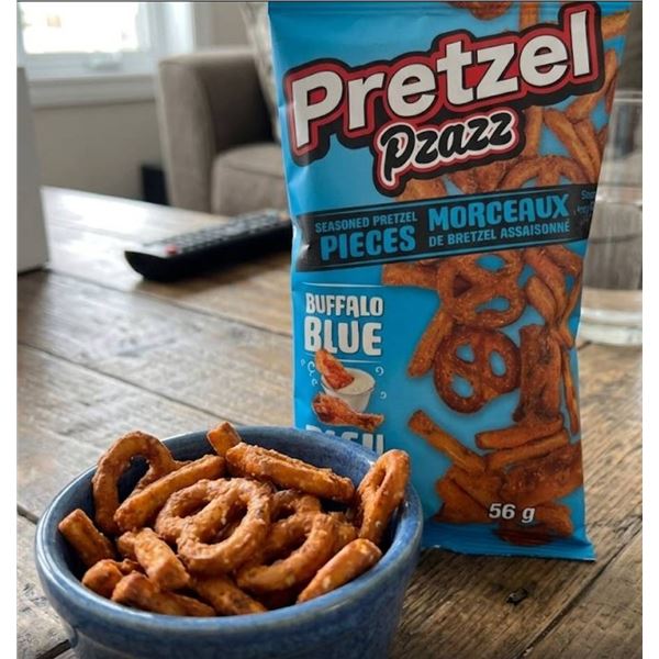 Pretzel Pzazz Buffalo Blue Snack Packs 56g (12 Units)
