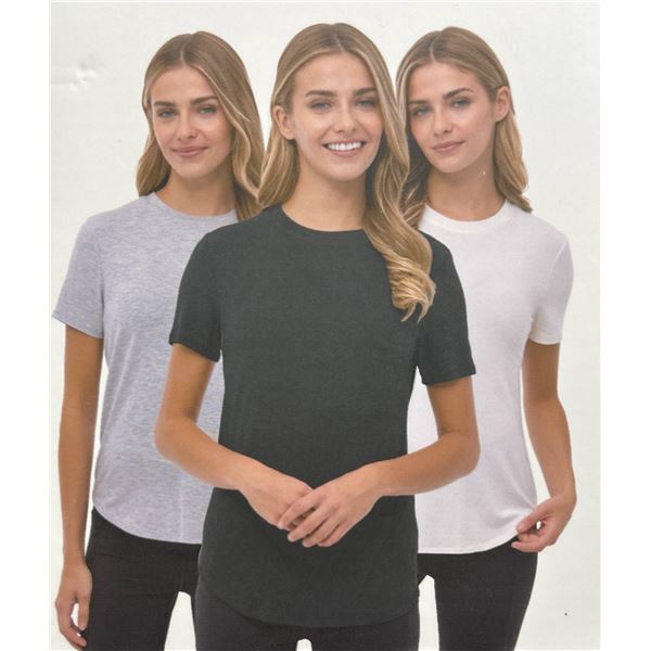 Bench Ladies Comfort T-Shirts, 3-Pack, Size L/G