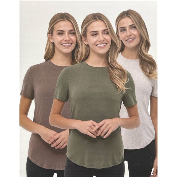 Bench Ladies Comfort T-Shirts (M/M), 3-Pack, Multiple Colors