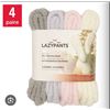 Image 1 : Lazypants Non-Slip Cozy Socks, 4 Pairs, Size Women's 5-10