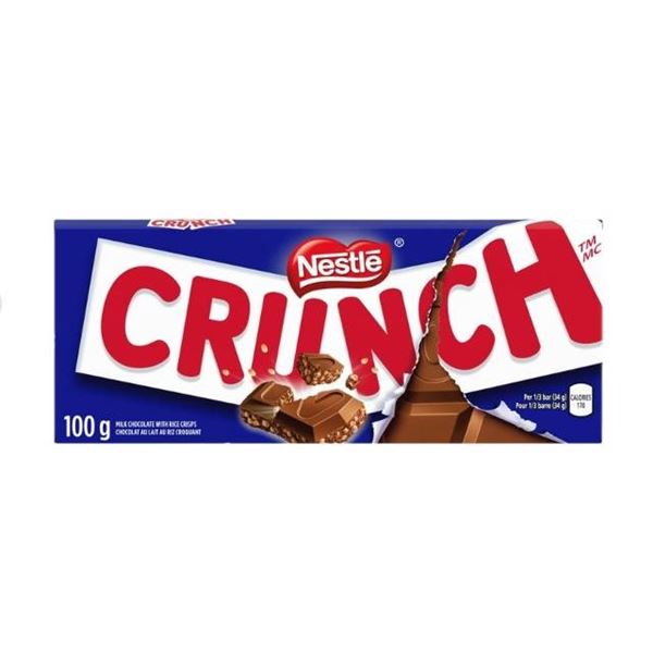 Nestle Crunch Chocolate Bars, 8 x 100 g