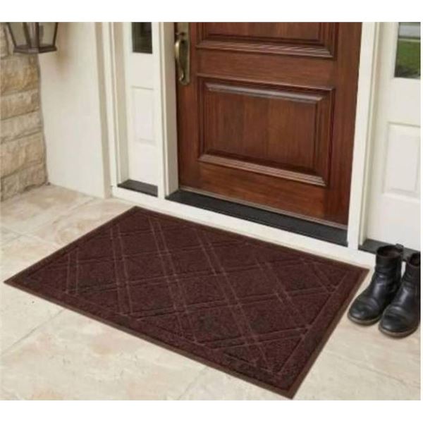 SlipToGrip Door Mat, 35 x 23 Inches, Waterproof and Shake Clean