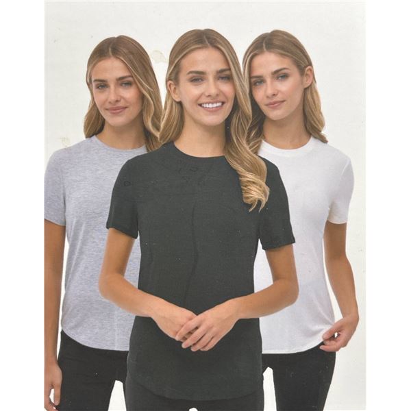 Bench Ladies Comfort T-Shirts, 3 Pieces, Size M/M, Multi-Color