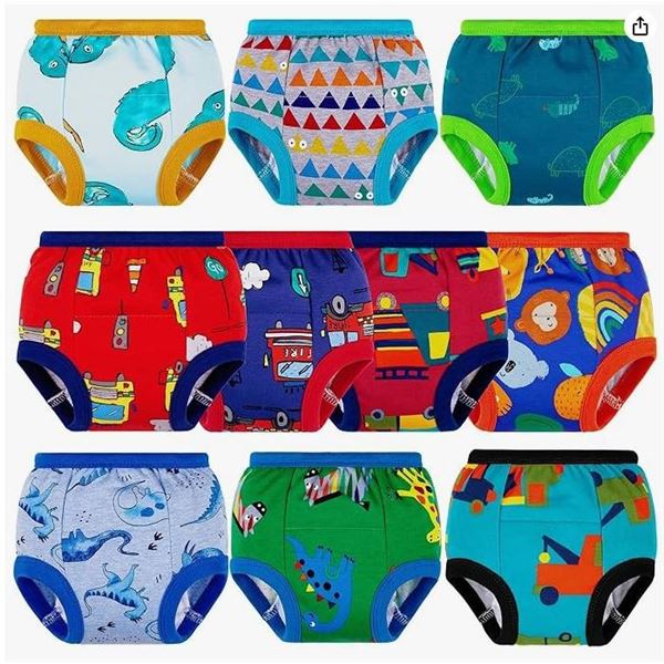 10 Pairs Big Elephant Boys Potty Training Pants, Size 4T