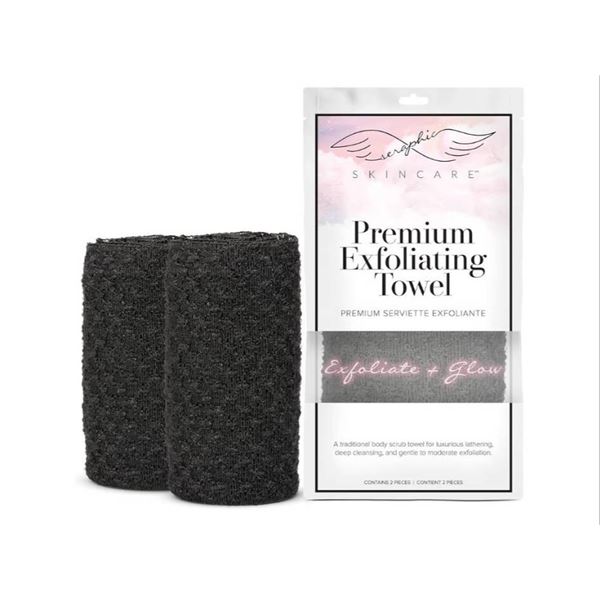 Seraphic Skincare Premium Exfoliating Towel for Body and Face