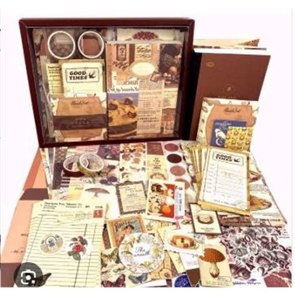 Simno Memo Pad Set with Accessories, Model SK-0045, Cocoa Brown