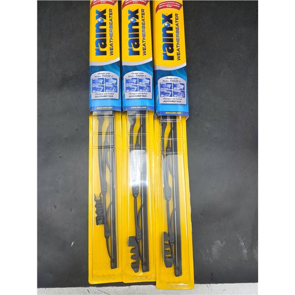 Rain-X Weatherbeater Wiper Blades, Model 22, Set of 3