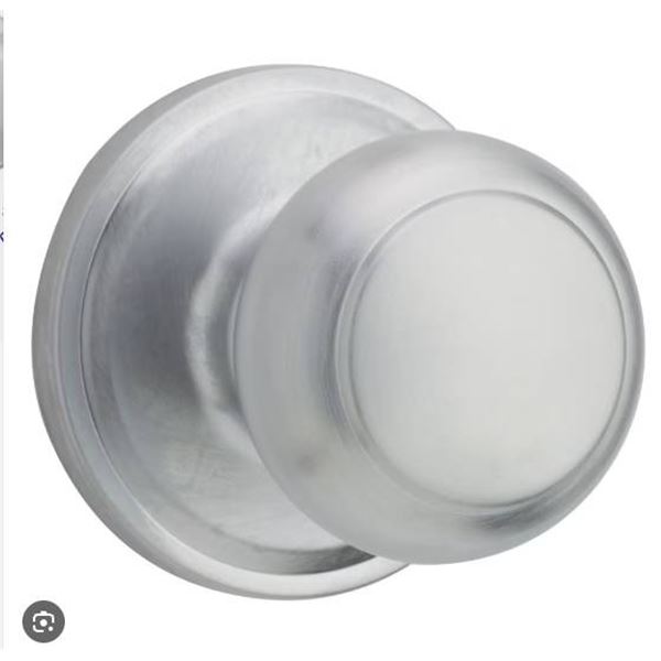 Lot of 3 - Weiser Troy Passage Door Knob,, Satin Chrome Finish