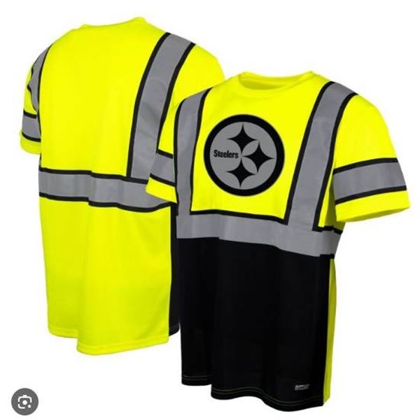 Buffalo Outdoors 2XL NFL Hi-Vis Steelers Safety Short Sleeve Shirt