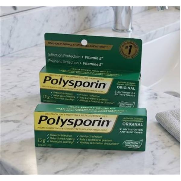Polymyxin B Sulfate Polymyxin Antibiotic Ointment with Vitamin E, 15 g, Lot 22325L