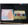 Image 2 : 15 Retractable Black Ballpoint Pens with Assorted Barrel Colors