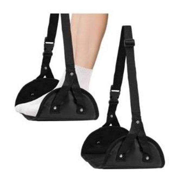 Mikqao 2-Pack Adjustable Foot Hammock for Airplane Travel