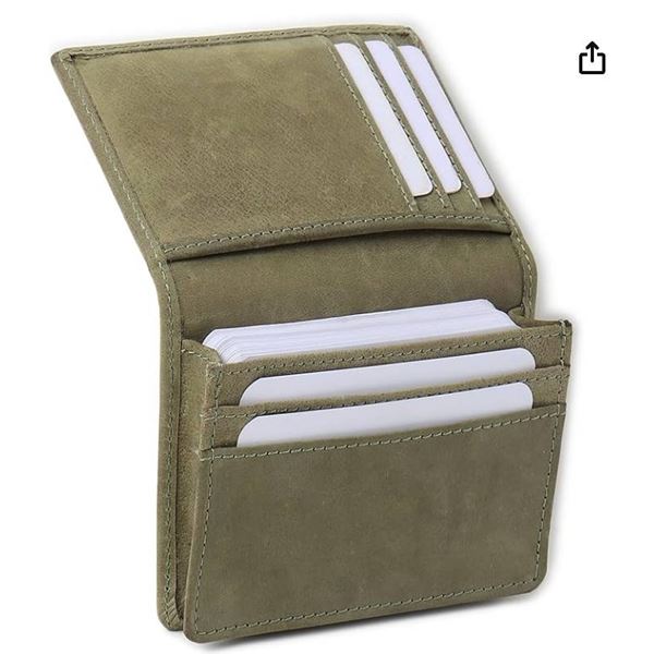 Foxhackle Credit Card Wallet in Parrot Green