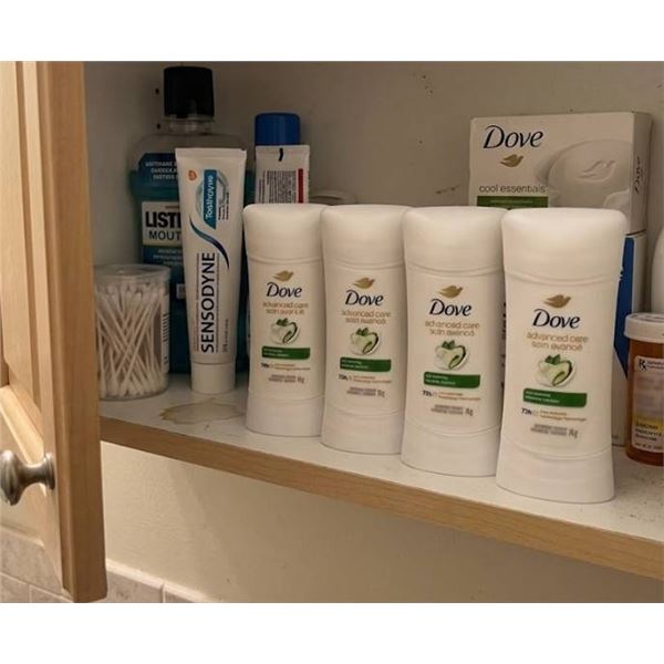 4 Dove Advanced Care Go Fresh Deodorants, 74g Each