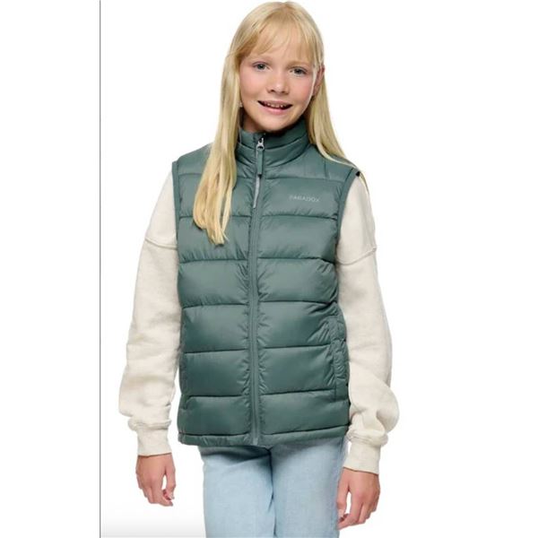 Paradox Kids' Packable Vest, Size L/G, Green