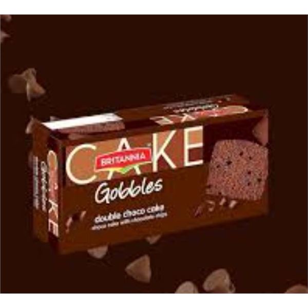 Lot of 3 Britannia Gobbles Double Choco Cake 250g Each